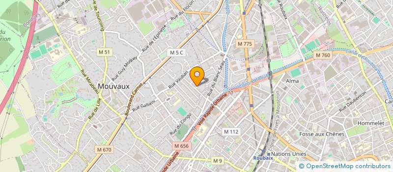 localisation de l'entreprise MADAME LAURE TOULEMONDE  MOUVAUX