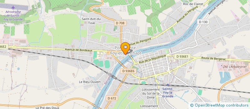 localisation de l'entreprise MADAME LAURE TOURNAY  SAINTE-FOY-LA-GRANDE