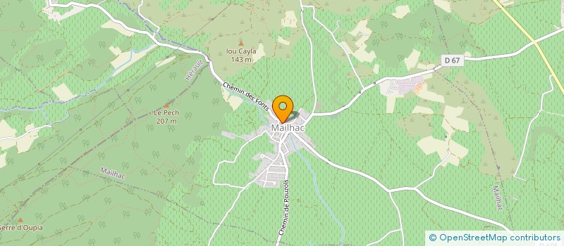 localisation de l'entreprise MADAME LAURE TRAVAIS  MAILHAC