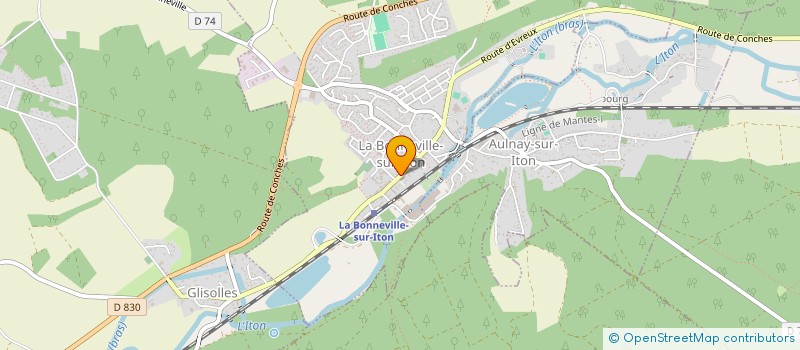 localisation de l'entreprise MADAME LAURE TREVISAN  LA BONNEVILLE SUR ITON