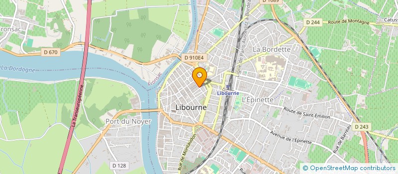 localisation de l'entreprise MADAME LAURE TRIBAUDEAU  LIBOURNE