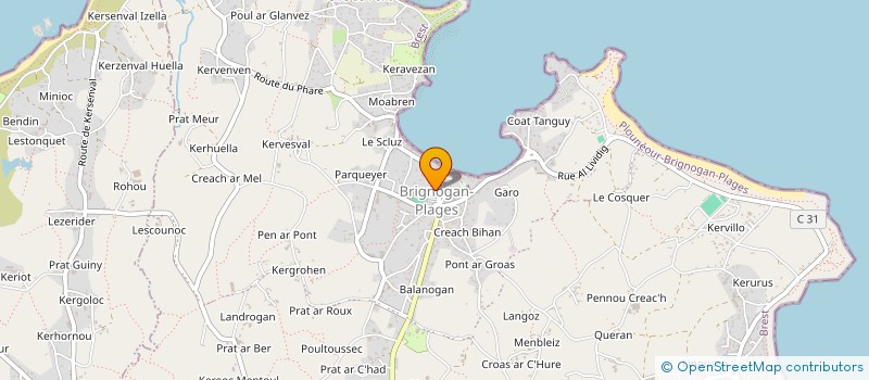 localisation de l'entreprise MADAME LAURE TROADEC  PLOUNEOUR-BRIGNOGAN-PLAGES