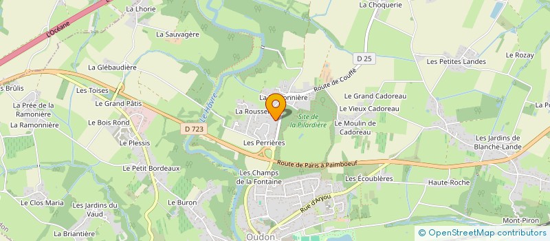 localisation de l'entreprise MADAME LAURE TSHITEYA MWADI  OUDON