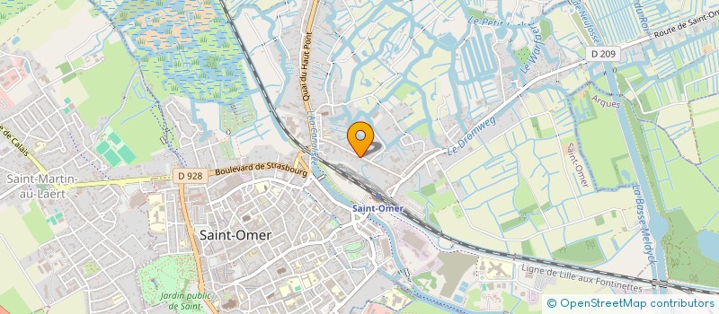 localisation de l'entreprise MADAME LAURE VAL  SAINT-OMER