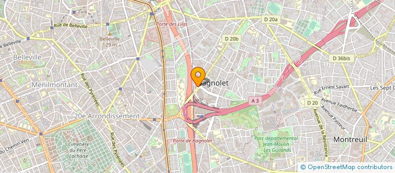 localisation de l'entreprise MADAME LAURE VANDENINDE à BAGNOLET