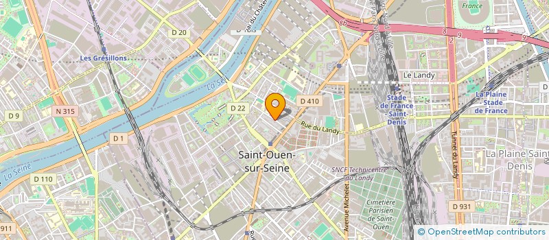 localisation de l'entreprise MADAME LAURE VENDEVILLE à SAINT-OUEN-SUR-SEINE