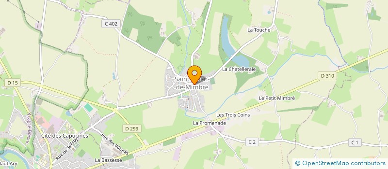 localisation de l'entreprise MADAME LAURE VERGNE à SAINT-OUEN-DE-MIMBRE