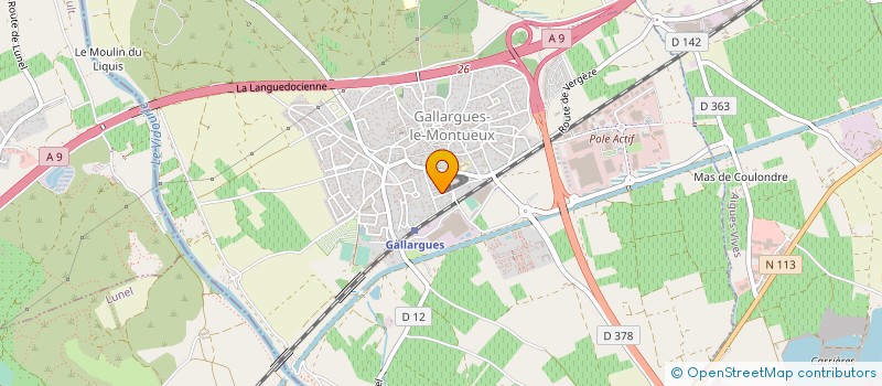 localisation de l'entreprise MADAME LAURE VERGNES à GALLARGUES-LE-MONTUEUX