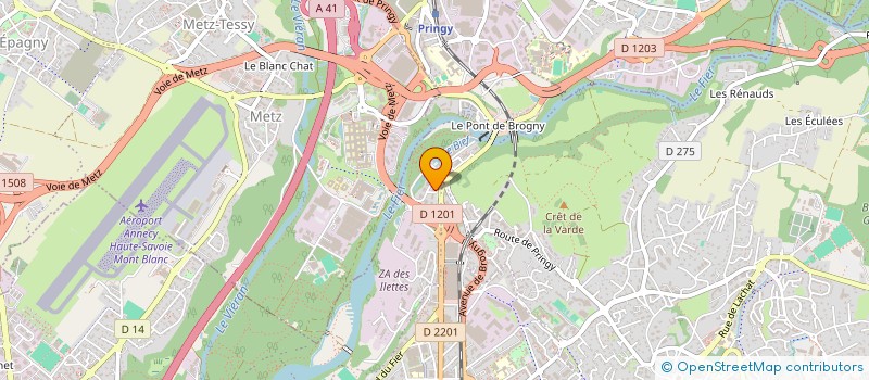 localisation de l'entreprise MADAME LAURE VERGUET à ANNECY