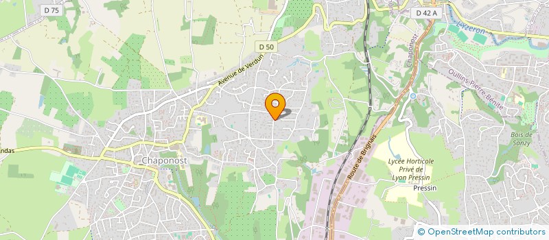 localisation de l'entreprise MADAME LAURE VIGNAL  CHAPONOST