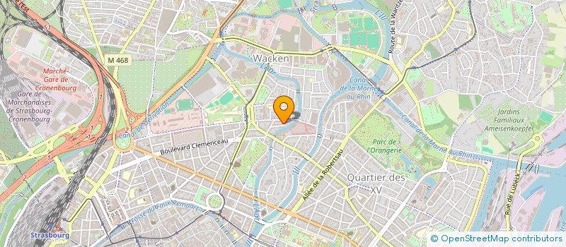 localisation de l'entreprise MADAME LAURE VILLARD à STRASBOURG