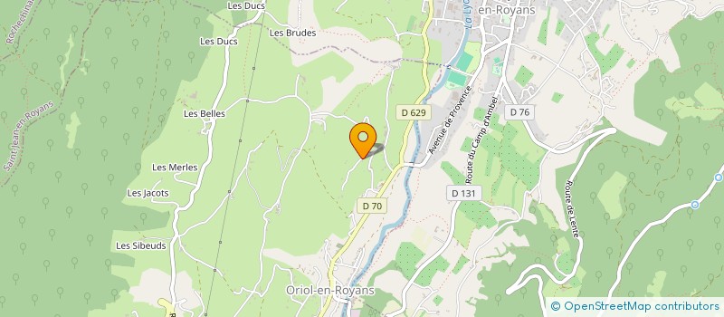 localisation de l'entreprise MADAME LAURE VINET  ORIOL-EN-ROYANS