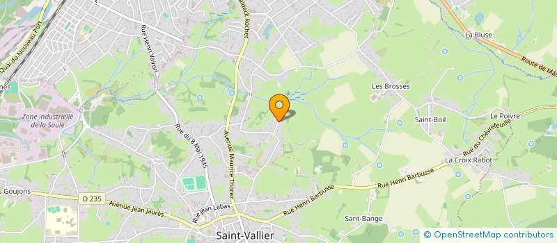 localisation de l'entreprise MADAME LAURE WYDRZYNSKI  SAINT-VALLIER