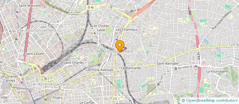 localisation de l'entreprise MADAME LAURE YOUINOU à MARSEILLE 4EME