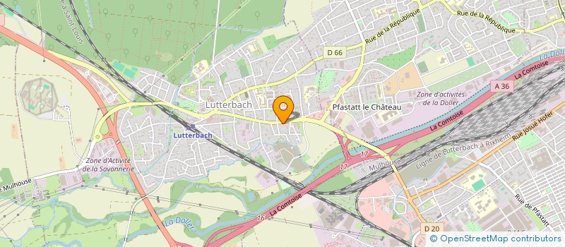 localisation de l'entreprise MADAME LAUREANA AUGER  LUTTERBACH