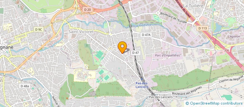 localisation de l'entreprise MADAME LAUREDANA BELLOT  SAINT-VICTORET