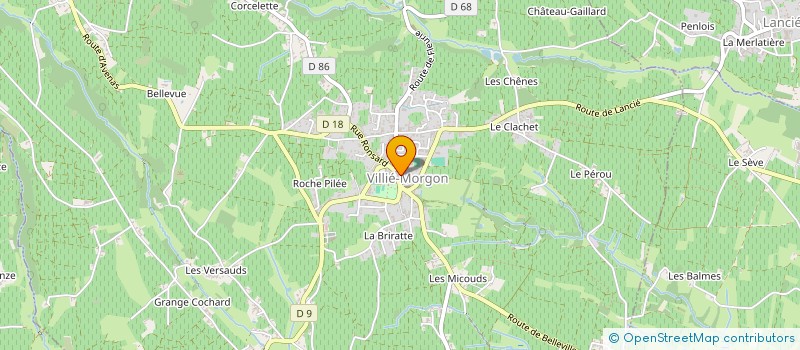 localisation de l'entreprise MADAME LAUREEN AUFRANC  VILLIE-MORGON