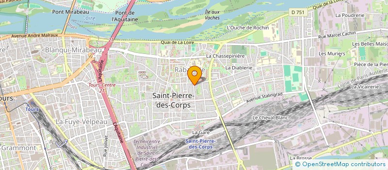 localisation de l'entreprise MADAME LAUREEN BEAUGEARD  SAINT-PIERRE-DES-CORPS