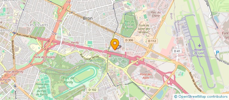 localisation de l'entreprise MADAME LAUREEN CONVERS  BRON