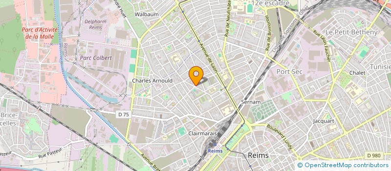 localisation de l'entreprise MADAME LAUREEN DEGROND  REIMS