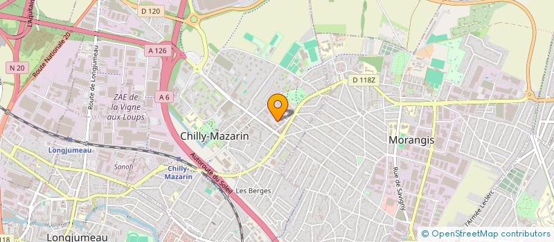 localisation de l'entreprise MADAME LAUREEN DJOUAD  CHILLY-MAZARIN