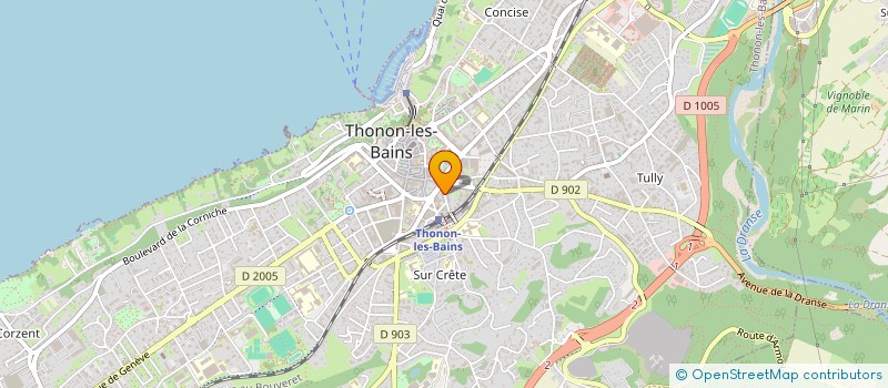 localisation de l'entreprise MADAME LAUREEN FAUCHERE à THONON-LES-BAINS