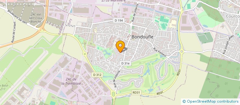 localisation de l'entreprise MADAME LAUREEN GUENNOC  BONDOUFLE