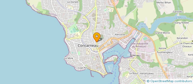 localisation de l'entreprise MADAME LAUREEN KERAVEC  CONCARNEAU