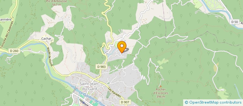 localisation de l'entreprise MADAME LAUREEN MALINOWSKI  SAINT-JEAN-DU-GARD