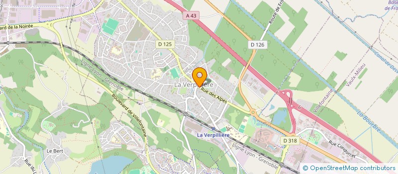 localisation de l'entreprise MADAME LAUREEN MORTIER  LA VERPILLIERE