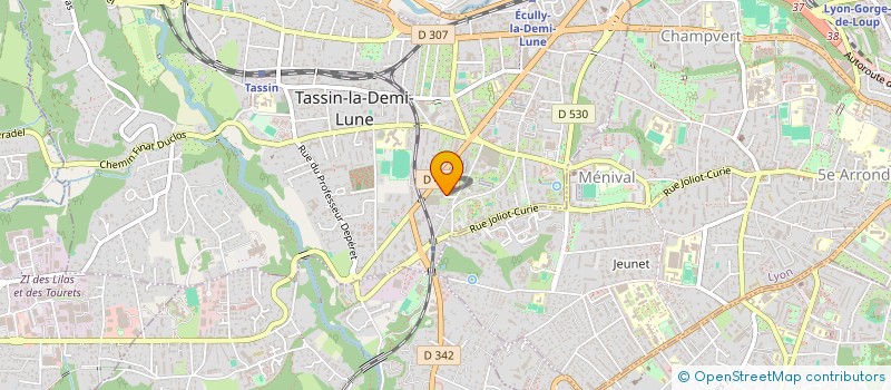 localisation de l'entreprise MADAME LAUREEN PHELUT  TASSIN-LA-DEMI-LUNE