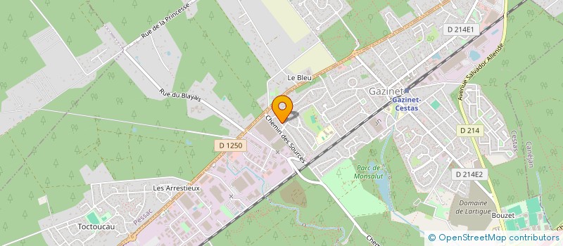 localisation de l'entreprise MADAME LAUREEN SINEGRE  CESTAS