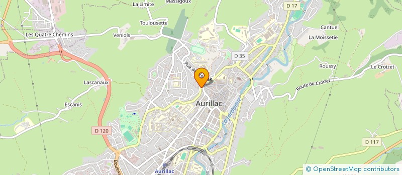 localisation de l'entreprise MADAME LAURELENN AMBLARD à AURILLAC