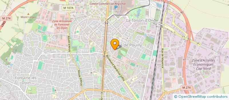localisation de l'entreprise MADAME LAURELENN PONTIGGIA à DIJON