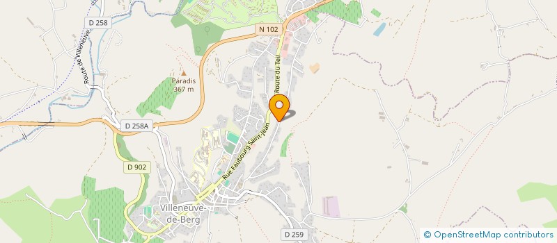 localisation de l'entreprise MADAME LAURELENN ROUX  VILLENEUVE-DE-BERG