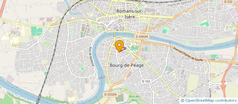 localisation de l'entreprise MADAME LAURELINE BERTHELOT  BOURG-DE-PEAGE