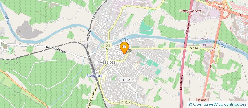 localisation de l'entreprise MADAME LAURELINE BESSON  RIVESALTES