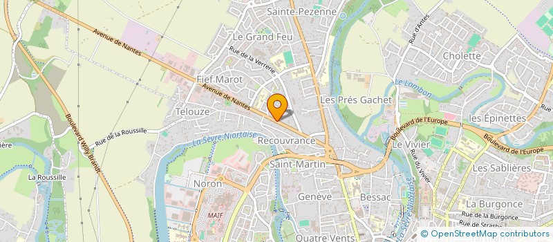 localisation de l'entreprise MADAME LAURELINE BOSSER à NIORT
