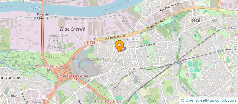 localisation de l'entreprise MADAME LAURELINE CASSARD  BOUGUENAIS