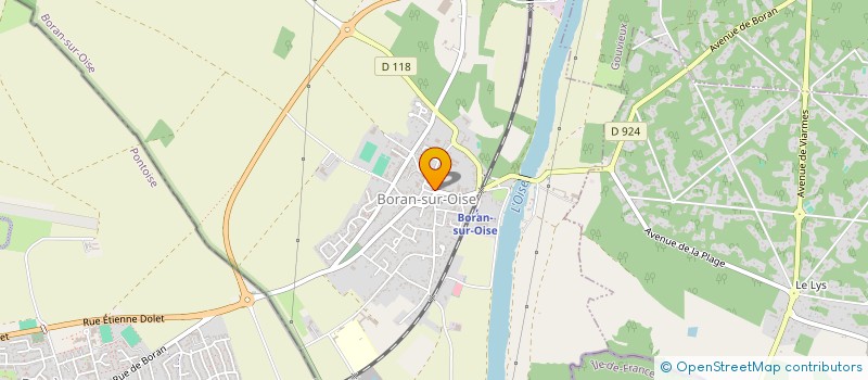 localisation de l'entreprise MADAME LAURELINE DELAVENNE  BORAN-SUR-OISE