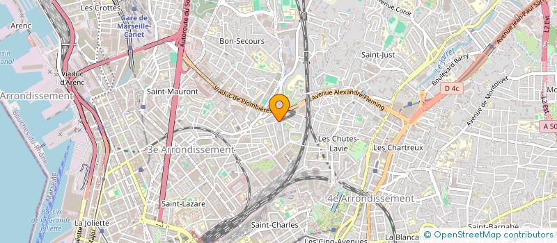 localisation de l'entreprise MADAME LAURELINE DESMAZIERES à MARSEILLE
