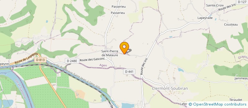 localisation de l'entreprise MADAME LAURELINE FRANCOIS  CLERMONT-SOUBIRAN