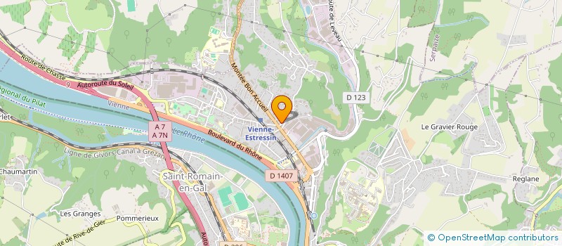 localisation de l'entreprise MADAME LAURELINE LARVARON  VIENNE