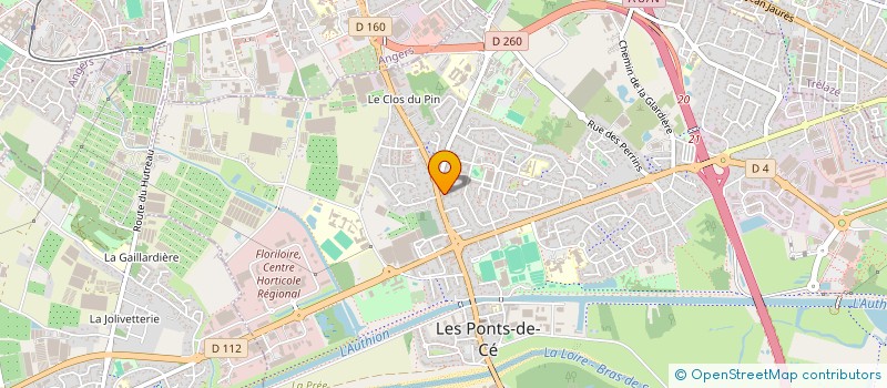 localisation de l'entreprise MADAME LAURELINE MERIENNE à LES PONTS-DE-CE