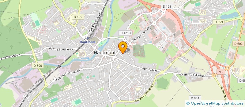 localisation de l'entreprise MADAME LAURELINE PIETRZAK  HAUTMONT