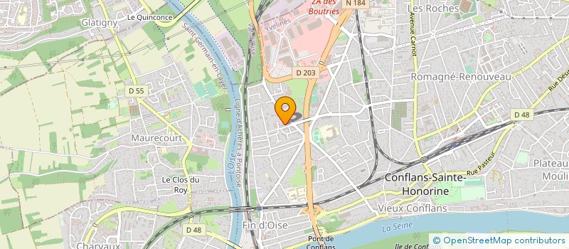 localisation de l'entreprise MADAME LAURELLA NKOUKA  CONFLANS-SAINTE-HONORINE