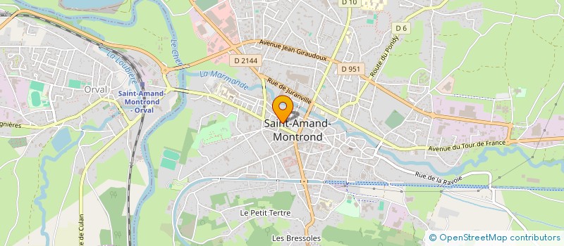 localisation de l'entreprise MADAME LAURELYNE CHARBY  SAINT-AMAND-MONTROND