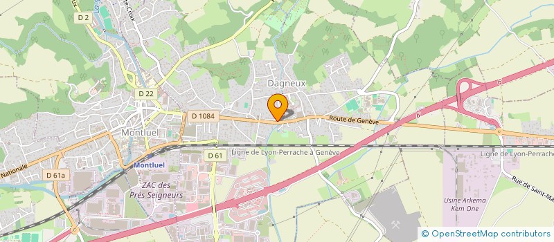 localisation de l'entreprise MADAME LAURELYNE MAURIAUD  MONTLUEL