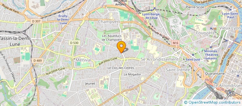 localisation de l'entreprise MADAME LAURELYNE RIVIERE à LYON