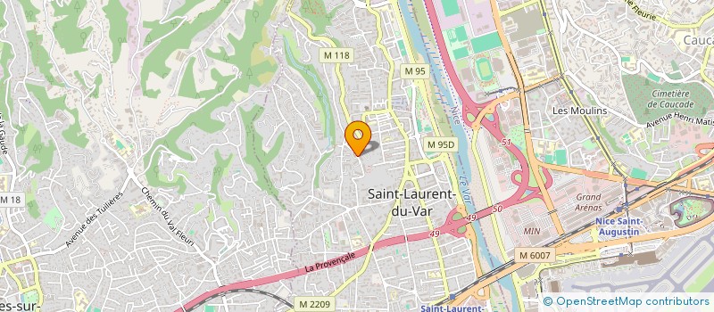 localisation de l'entreprise MADAME LAUREN ABALLEA  SAINT-LAURENT-DU-VAR